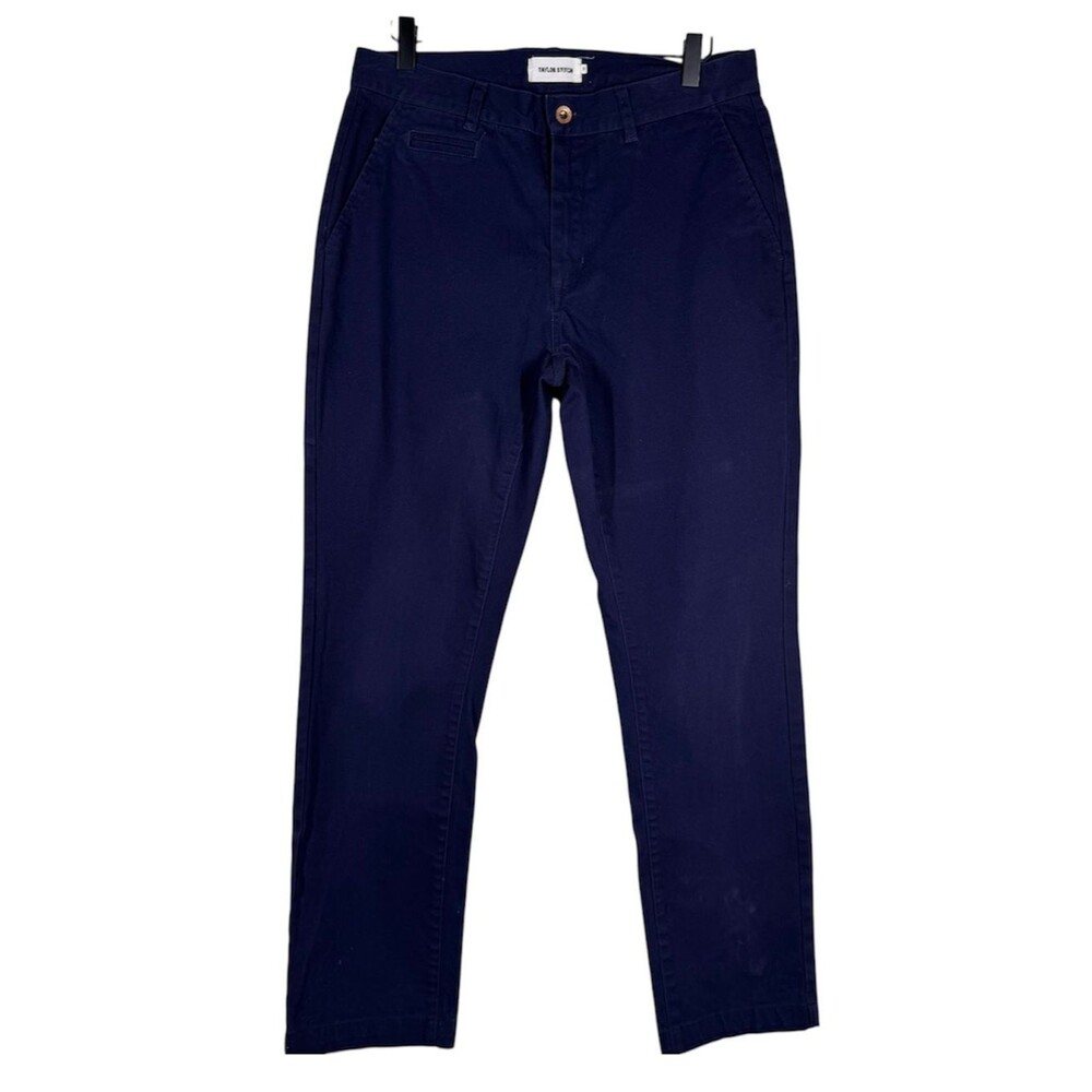 Taylor Stitch Slim Chino Pants Organic Cotton Classic Navy Blue Men’s Size 31
